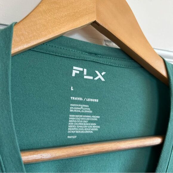 FLX Teal Relaxed fit long sleeve top - Picture 4 of 5